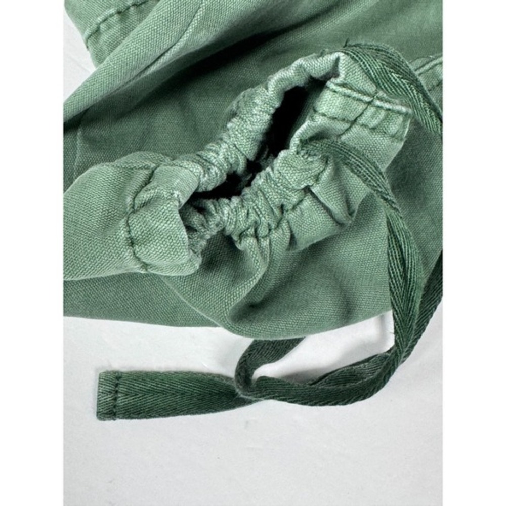 Sundance Cargo Pants Womens 8 Green Cotton Stretch Utility‎ Drawstring Hem - Picture 9 of 16